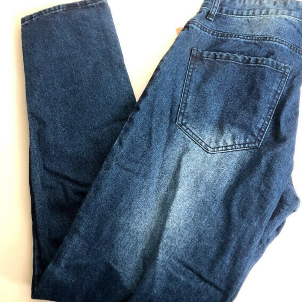 Men's Ripped Distressed Destroyed Slim Fit Jeans